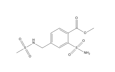 4-(甲磺酰胺基甲基)-2-氨磺?；郊姿峒柞?  border=